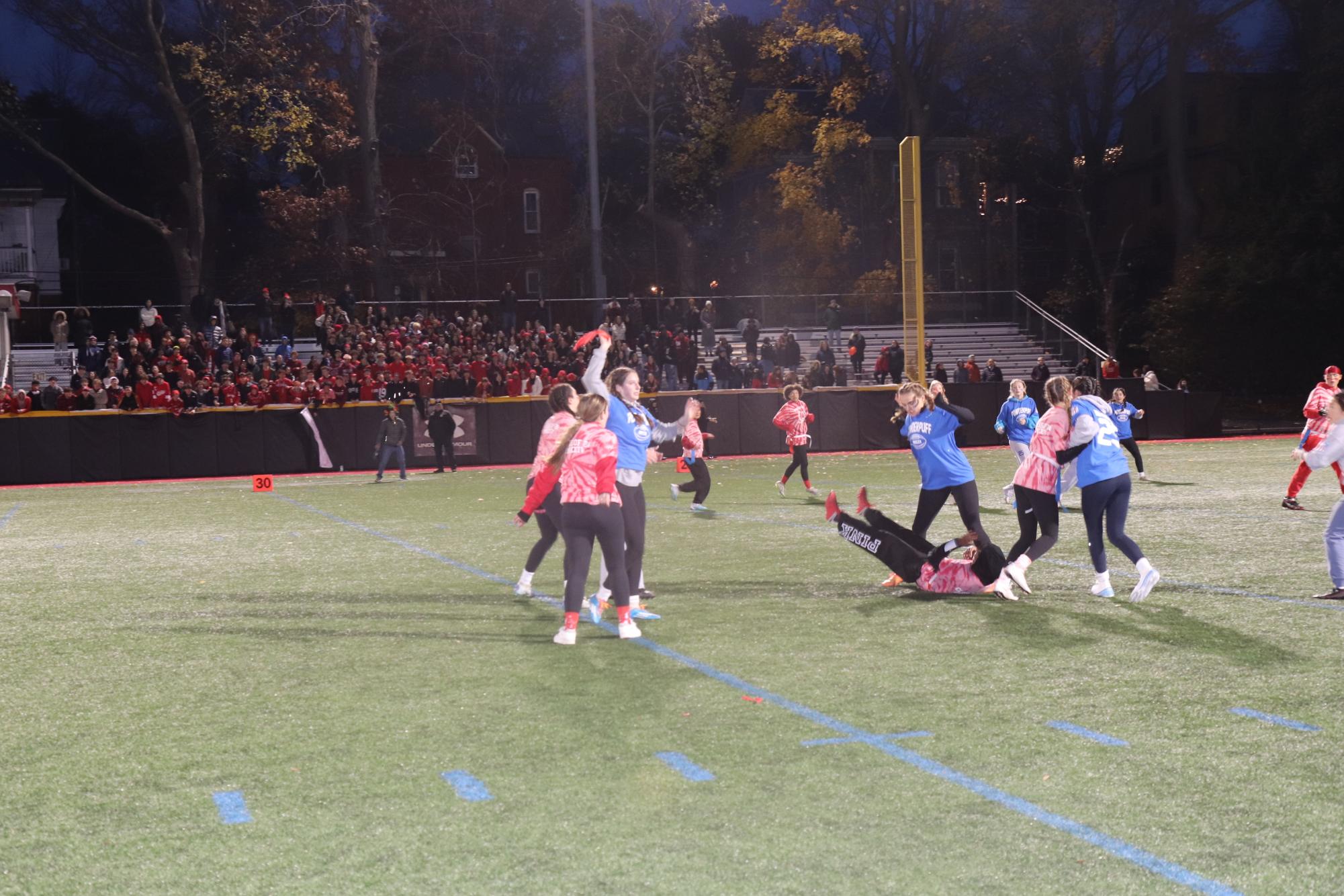 The juniors beat the seniors 23-21 in the annual Powerpuff game on Tuesday, Nov. 21 at Parsons Field.