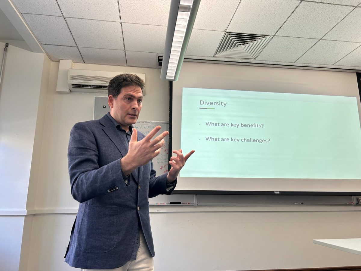 On Wednesday, Nov. 20 in the MLK room, the Coexisting Club hosted professor Amir Grinstein to talk about how his company, 50:50 Startups, brings together Israeli and Palestinian entrepreneurs.