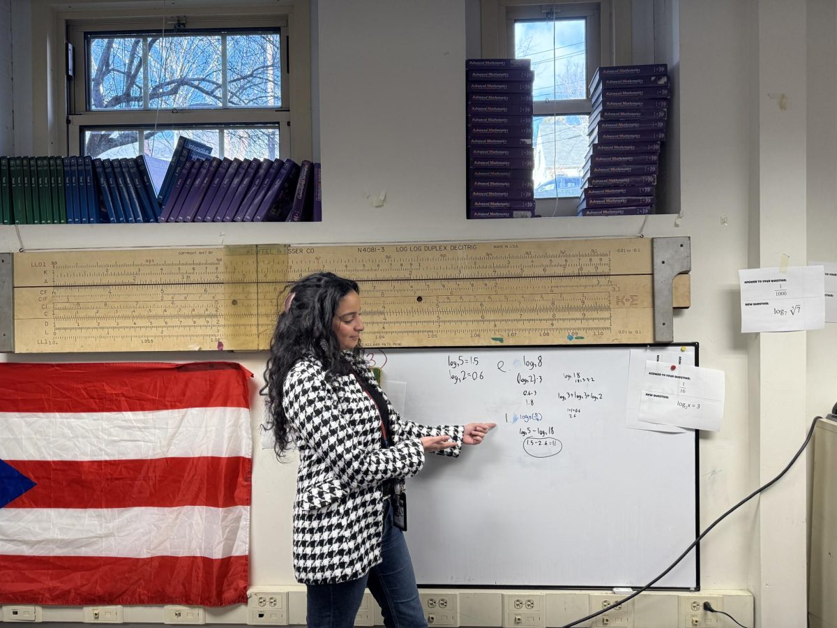 Lisa Rodrigues, along with Meghan  Kennedy-Justice, directs the Calc Project. Students receive support during lunch, after school and during the summer. 