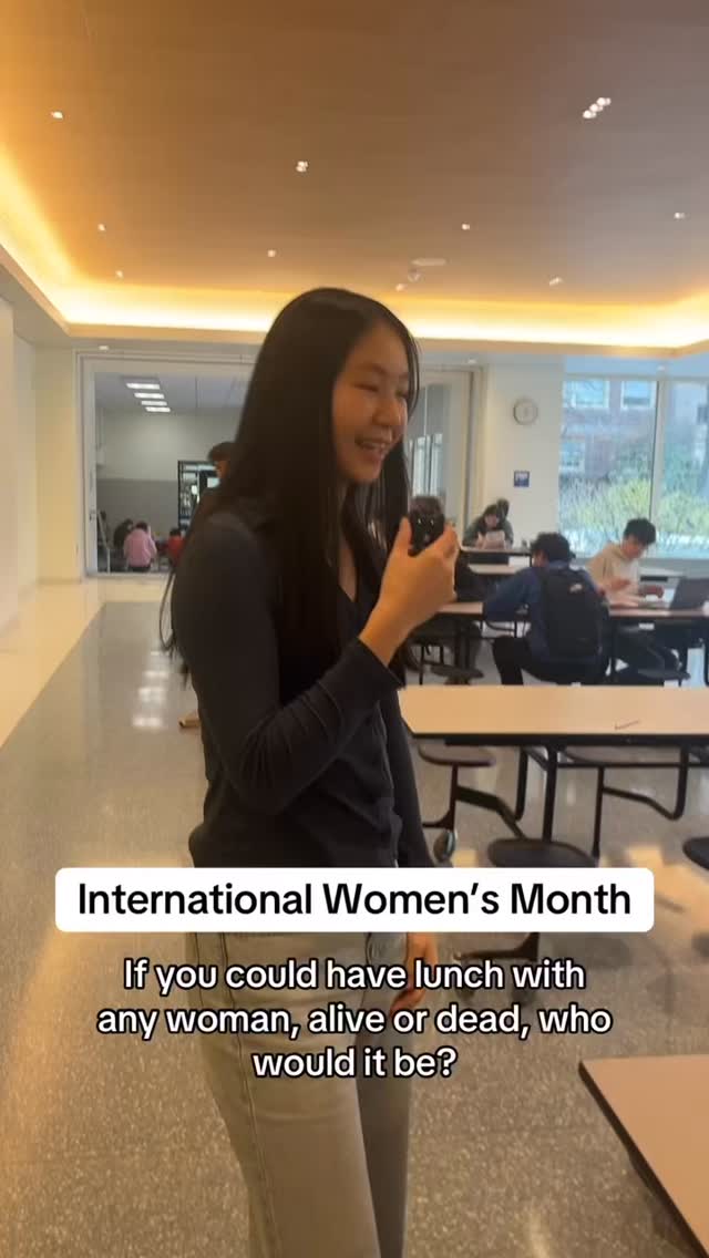 In honor of International Women’s Month, News Editor Annie Shi asks Brookline High School: “If you could have lunch with any woman, alive or dead, who would it be?”