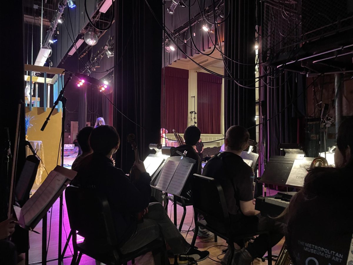 1, 2, 3, 4... The pit band, orchestrated by band teacher Carolyn Castellano, provided a dazzling lively soundtrack to this year's BHS Drama Society musical, "The Prom." 
