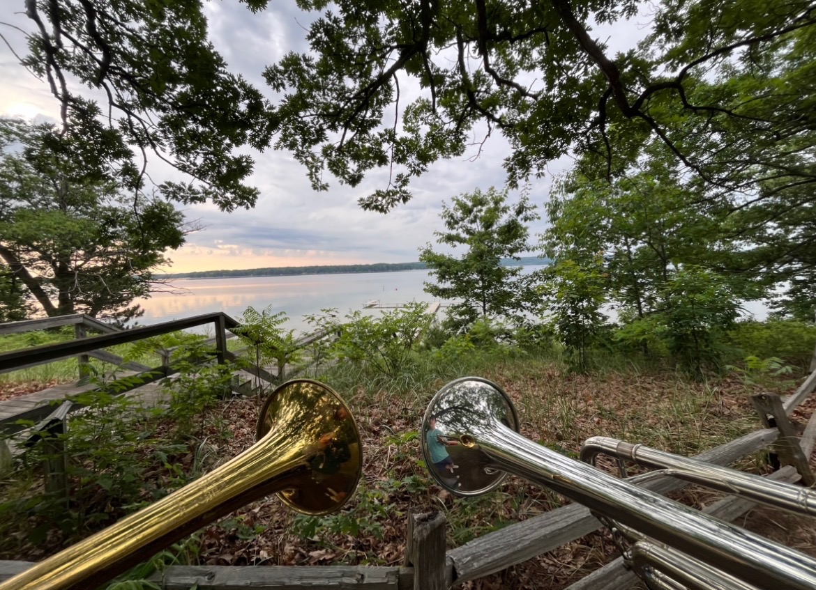 For student musicians, specialized summer camps offer an opportunity to continue practicing and honing skills when school ensembles go on break. Junior Elena MacFadden attends the Interlochen Center for the Arts in the United States and Curso Música Zamora in Spain for trumpet.